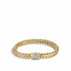 Classic Chain 7.5MM Bracelet in 18K Gold with Diamonds John Hardy Jewels in Paradise Aruba BGX90402DIA