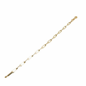 14k Yellow Gold 10 Inch Paperclip Bracelet/Anklet