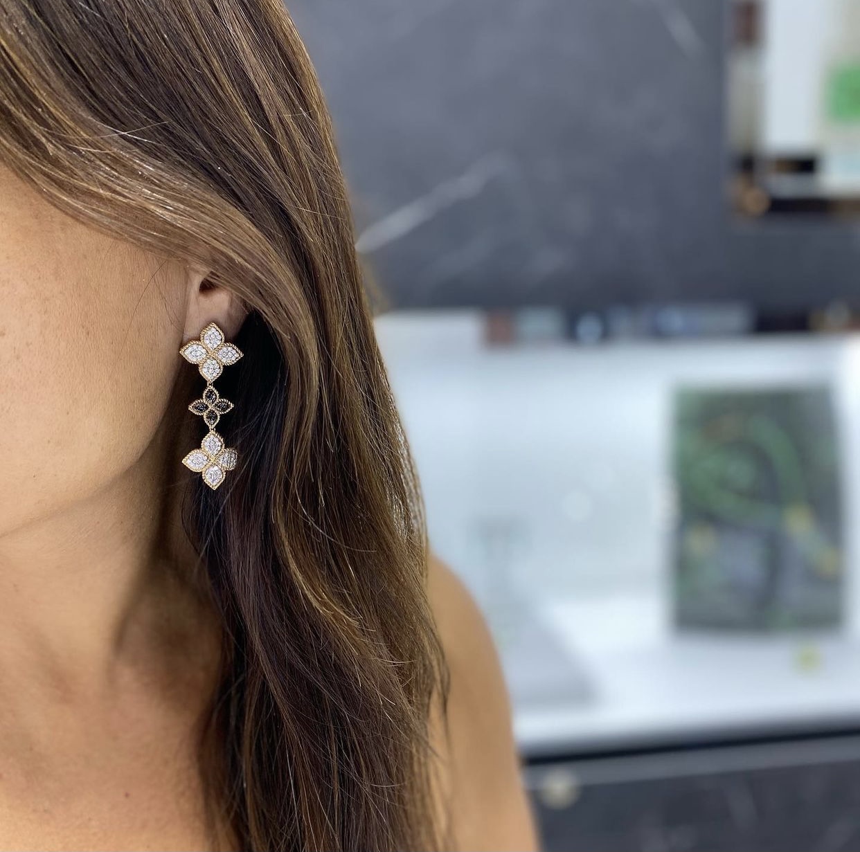 Kenda Kist Jewelry Triple Princess Diamond Drop Earrings at Von Maur