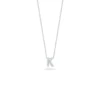 Roberto Coin 18k White Gold & Diamond Love Letter K Necklace