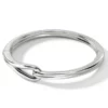 John Hardy Sterling Silver Surf Hinged Bangle