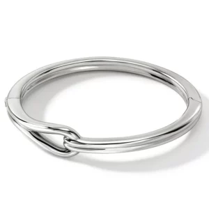 John Hardy Sterling Silver Surf Hinged Bangle