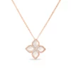 18k Rose Gold  Mother of Pearl Venetian Princess Pendant