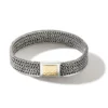 SS/18K Yellow Gold  Bracelet  12MM / Size UL Rata Hammered