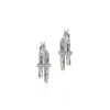 John Hardy Spear Hoop Earring, Sterling Silver, Diamonds,