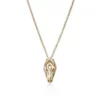 14K Yellow Gold  Naga Pendant Necklace