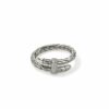 John Hardy Spear Ring – Silver with White Diamonds Pave