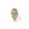 John Hardy 14K Yellow Gold Naga Ring with White Diamond