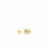 18K Yellow Gold Love In Verona Small Flower Stud Earrings
