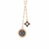 Roberto Coin 18K Rose Gold Venetian Princess Black & White Diamond Double Medallion Necklace