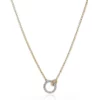 John Hardy 14K Yellow Gold Diamond Interlinking Necklace
