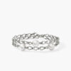 John Hardy Surf Silver Double Wrap Pearl Bracelet