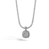 John Hardy  Classic Chain Silver Pendant Necklace with Diamonds
