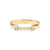 14K Yellow Gold  Bangle Versus Diamond