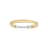 14K Yellow/White Gold With Diamond Bangle Endless