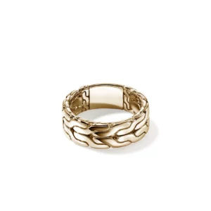John Hardy Carved Chain Ring, Gold