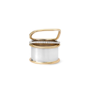 9k Yellow/White Gold With Diamond Ring Erin