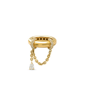 18k Yellow Gold With Diamond Ring  Elysabeth
