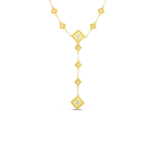 Roberto Coin 18K Yellow Gold Palazzo Ducale Satin 'Y' Diamond Necklace