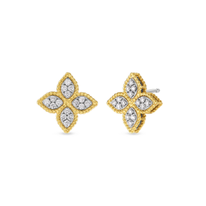 Roberto Coin 18K Yellow Gold Princess Flower Earrings