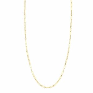 Roberto Coin 18k Yellow Gold Fine Paperclip Chain 34"