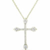 Roberto Coin 18K Yellow Gold and Diamonds Small Cross Necklace