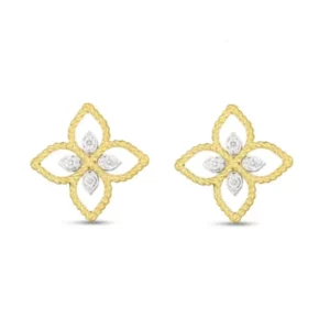 Roberto Coin 18K Yellow Gold Small Diamond Stud Earring