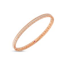 Roberto Coin 18K Rose Gold Symphony Princess Diamond Bangle